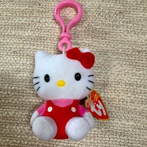 ty beanie babies Hello Kitty key chain NWT